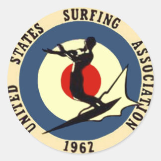 Surf-3 Runder Aufkleber