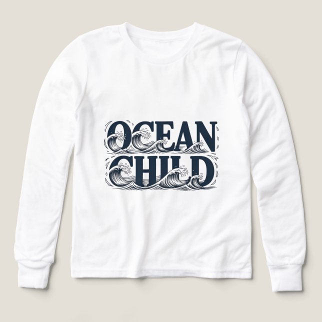 Surf Aesthetic Ocean Child Wave Graphic (Design Vorderseite)