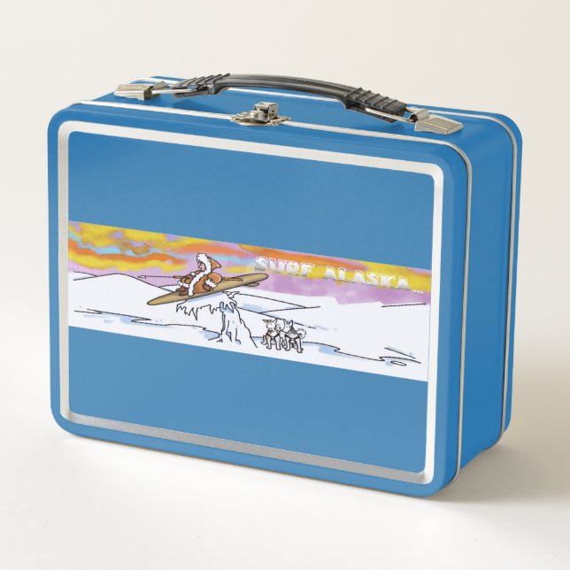 Surf Alaska Blue Lunchbox (Vorderseite)