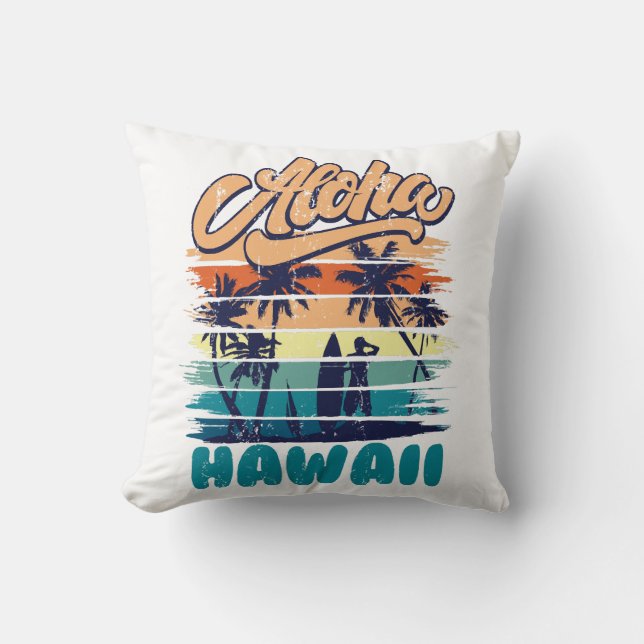 Surf - Aloha Hawaii Kissen (Vorderseite)