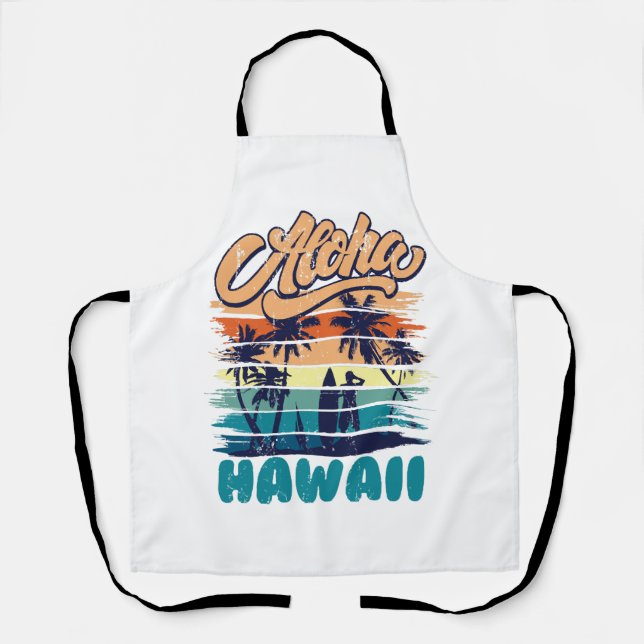 Surf - Aloha Hawaii Schürze (Vorderseite)