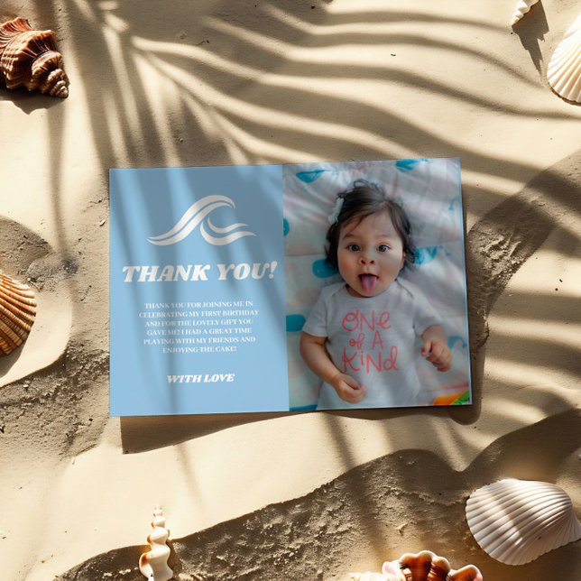 Surf Anniversaire, Le Big One Photo Carte de remer (Créateur téléchargé)