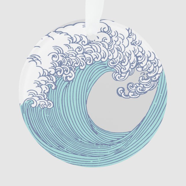 Surf asiatique japonais Vague Art Ocean Art (devant)
