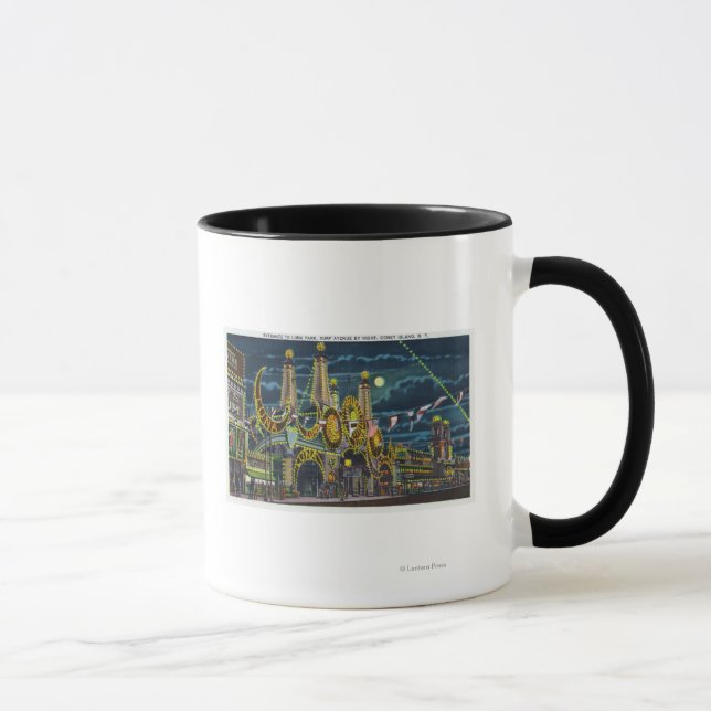 Surf Avenue Aussicht Luna Park Eingang Tasse (Rechts)