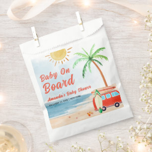 Surf Beach Baby an Bord Babydusche Geschenktütchen