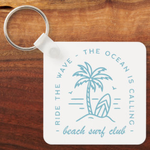 Surf Beach Club Surfer Surfen Ozean Liebhaber Zita Schlüsselanhänger