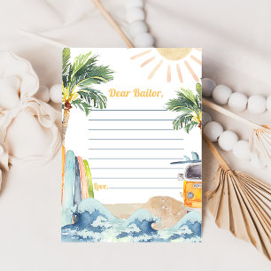 Surf Beach Geburtstagsparty Time Kapsel Note Card Einladung