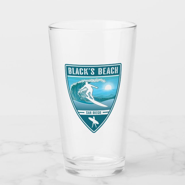 Surf Black's Beach San Diego Glas (Vorderseite)