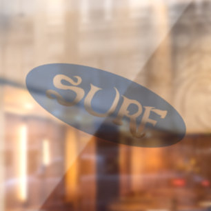 Surf-blaue Neigung, erweiterte Fensterklammer Fensteraufkleber
