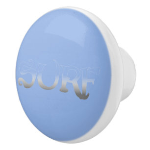 Surf bleu fade ceramique bouton
