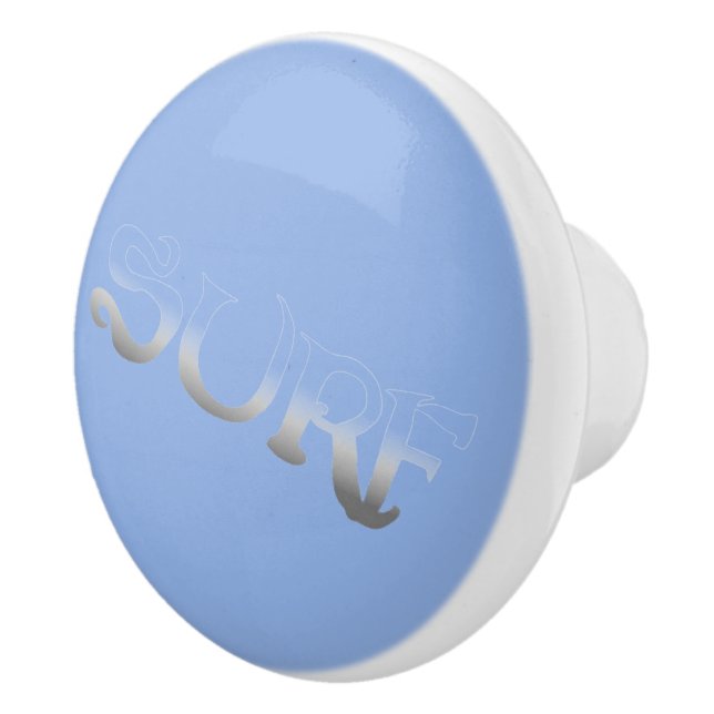 Surf bleu incliné fade ceramique bouton (Droite)