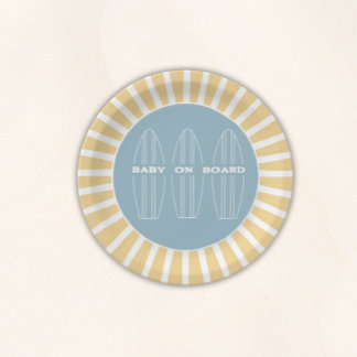 Surf Board Baby Shower - Custom Gender Neutral Pappteller