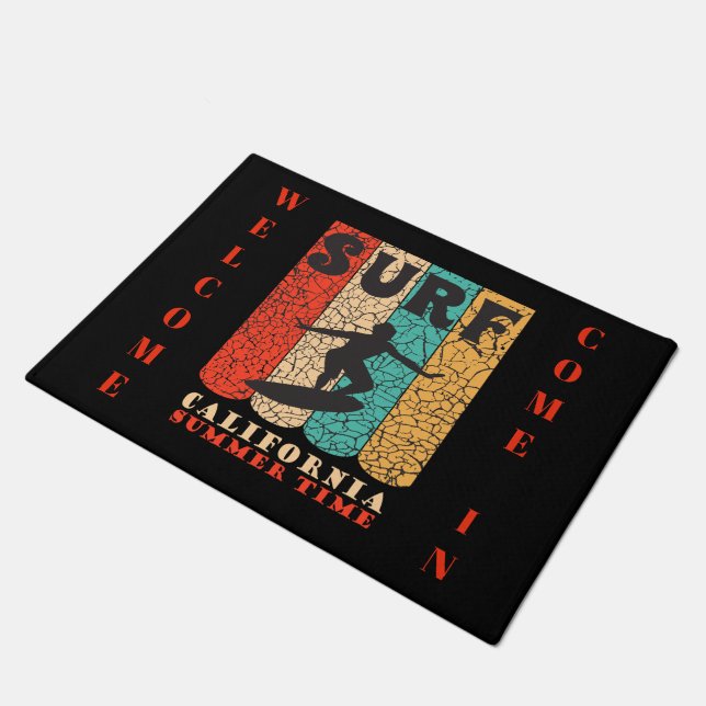 Surf California Door Mat Fußmatte (Schrägansicht)