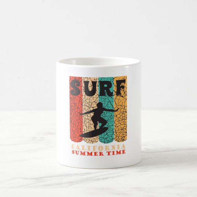 Surf California Kaffeetasse (Mittel)