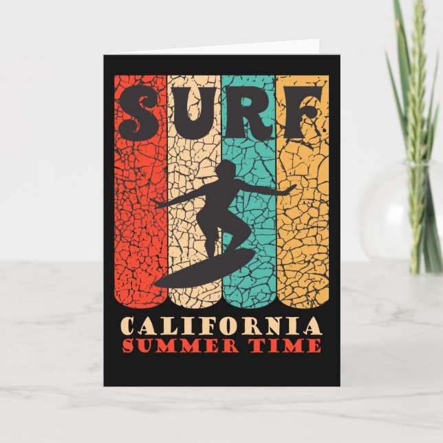 Surf California Karte (Vorderseite)