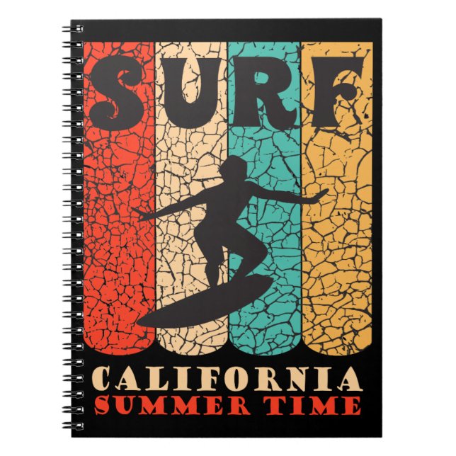 Surf California Notizblock (Vorderseite)