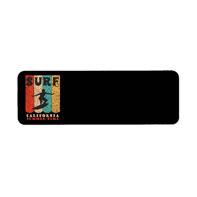 Surf California Return Address Label (Vorne)