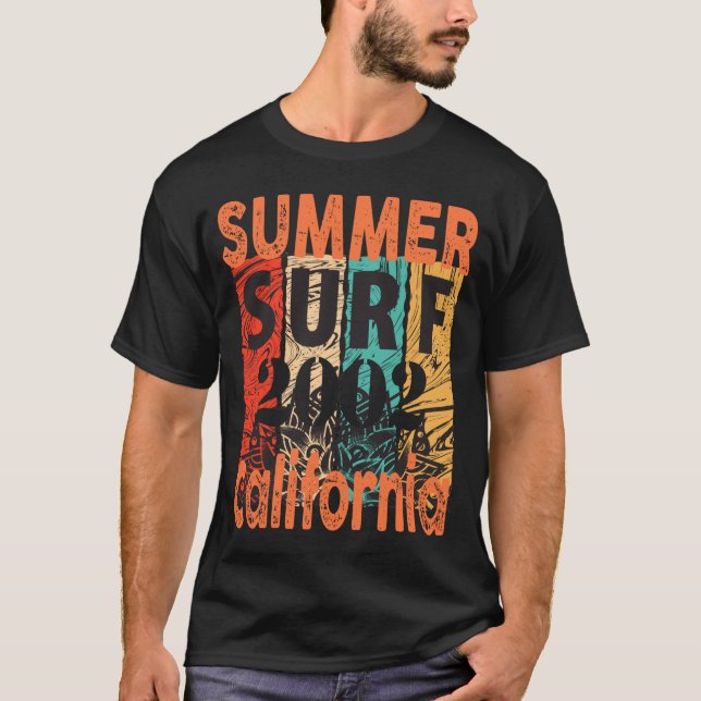 Surf California Summer Time 2022 - Sommer 2022  T-Shirt (Vorderseite)