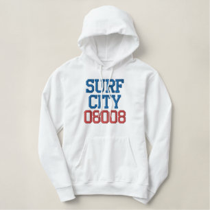 SURF CITY 08008 von LBI APPAREL Bestickter Hoodie