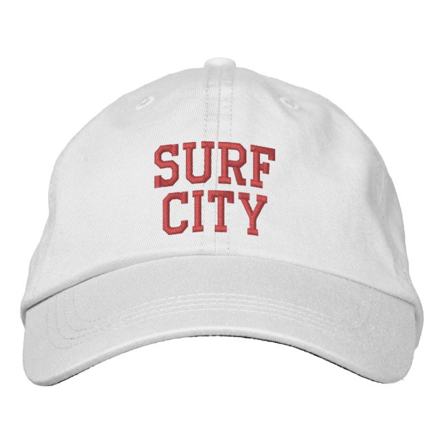 SURF CITY bestickt Bestickte Baseballkappe (Vorderseite)