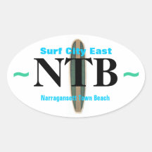 SURF CITY EAST autocollants (4)