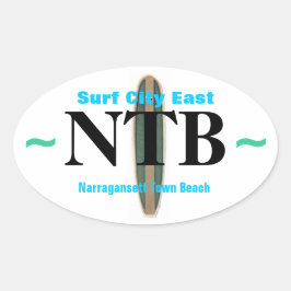 SURF CITY EAST autocollants (4)