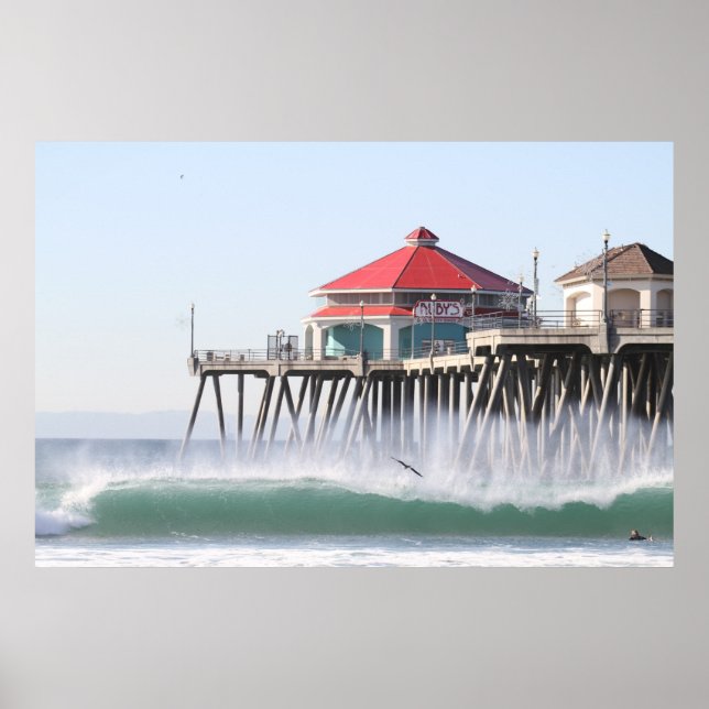 Surf City Huntington Beach Ca Poster (Vorne)