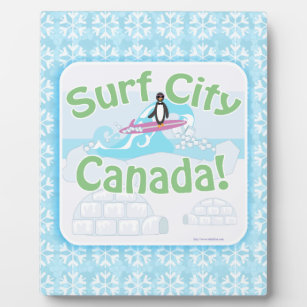 Surf City Kanada So kalt Fotoplatte
