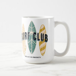 Surf Club Summer Beach Urlaub Vintag Kaffeetasse