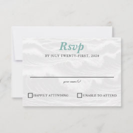 Surf Couple Wedding RSVP Karte