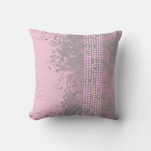 Surf de mer mauve bouché point abstrait coussin co