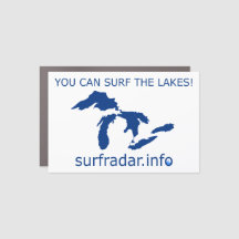 Surf des Grands Lacs autocollant marine horizontal