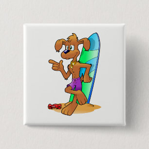 Surf Dog Button