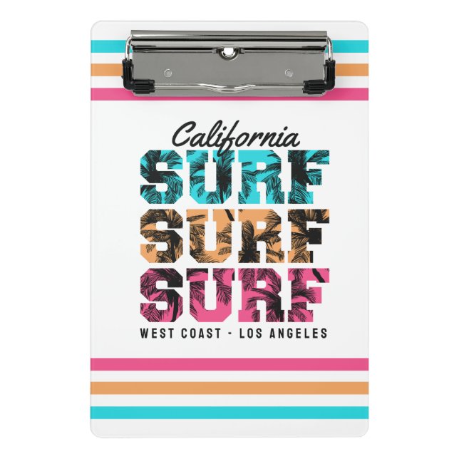 Surf Dreams: California Sunset Edition Mini Klemmbrett (Vorderseite)
