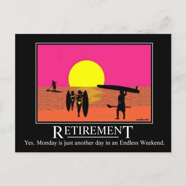 SURF: Endloses Wochenende Postkarte (Vorderseite)