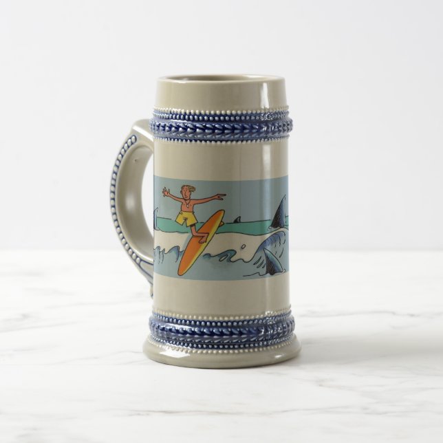 Surf Florida stein Bierglas (Vorderseite Links)