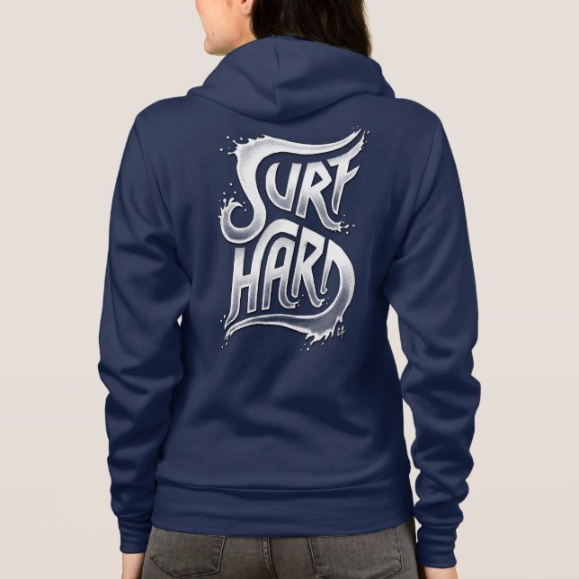 Surf hart hoodie (Rückseite)