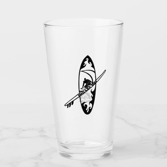 Surf hawaïen Guy Verres de bière à eau (Devant)