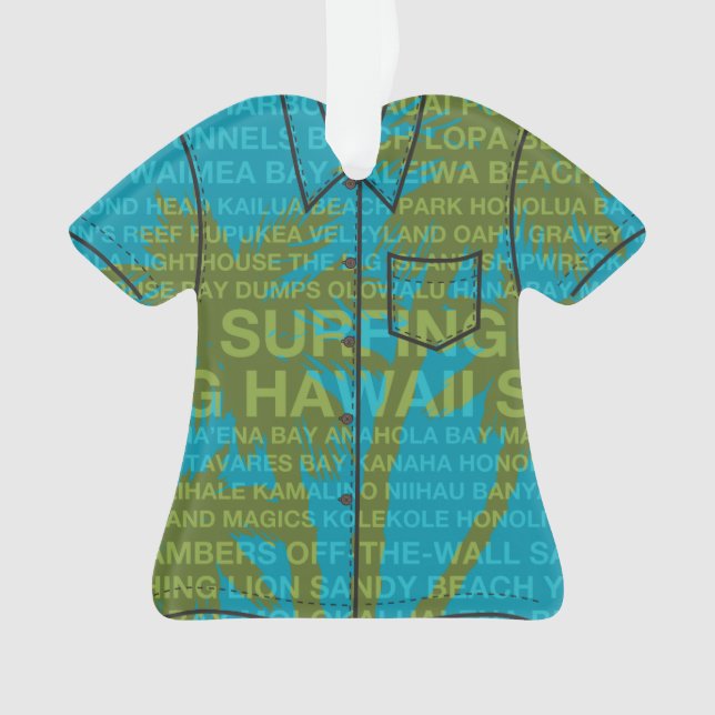 Surf Hawaii Palm Trees Hawaiian Aloha Shirt (devant)