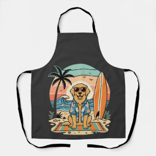 Surf-Hund Retro-Strand Sommer Schürze