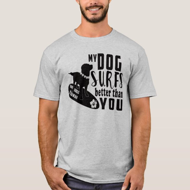 Surf Hunde Hawaii Gauntlet Adult Tee Shirt (Vorderseite)