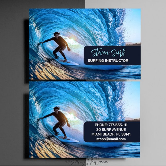 Surf Instructor  Visitenkarte (Von Creator hochgeladen)