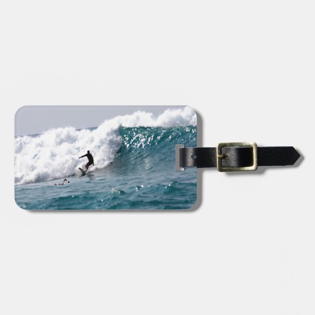 Surf ist auf Hawaii! Gepäckanhänger (Vorderseite horizontal)