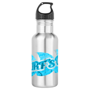 Surf ist bis Aquablau Trinkflasche