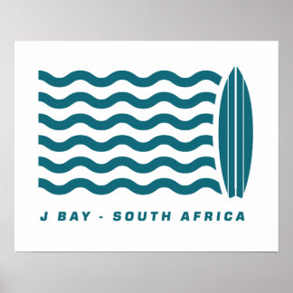 Surf Jeffreys Bay Südafrika Poster