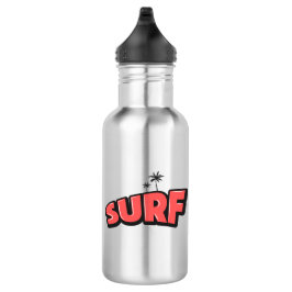 Surf, just surf. In red Edelstahlflasche