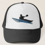 Surf Kayaker Hat Truckerkappe<br><div class="desc">Surf-Kajakfahrer,  der eine Welle abschneidet</div>