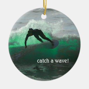 Surf! Keramik Ornament
