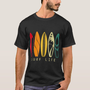 Surf Leben Vintage Surfen Retro Surfbrett Surfer T-Shirt
