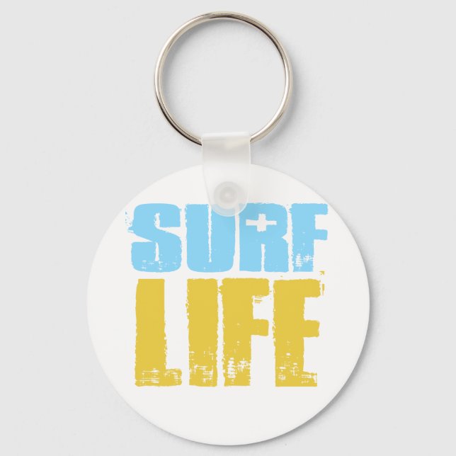 Surf Life Beach Surfer Style Schlüsselanhänger (Vorderseite)